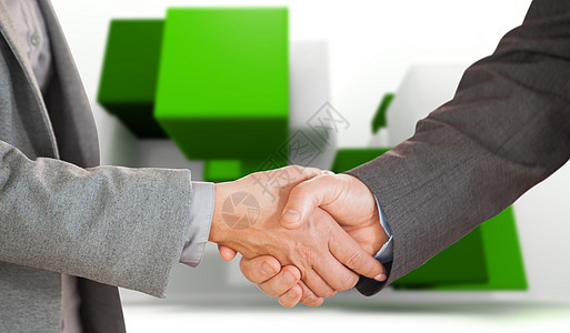 两人在办公室握手的复合形象 有2人人士商务生意人团队合作行政人员劳动力白色职员同事图片