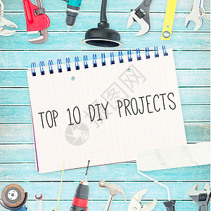 对照工具和木背景注释纸的10个顶级迪伊项目背景图片