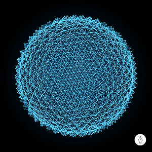 3D球和刺 抽象几何物体图片