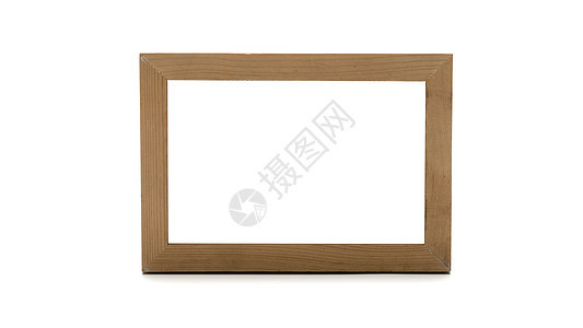 木合照相框棕色框架黄色白色艺术摄影装饰品金子空白木头图片