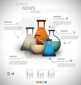 业务信息图表模板展示小册子界面网络报告插图商业统计教育数据图片