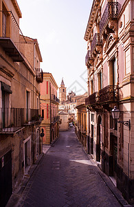 西西里阿吉拉街的景象建筑学建筑物村庄废墟街道历史古物城市风格图片