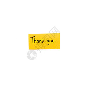 感谢卡片笑脸展示礼物白色感激笔记邮政问候语黄色服务图片