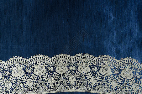 花边边框带框框架丝绸白色奶油蓝色材料装饰边框奢华花边古董背景