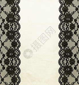 带框框架白色花边奶油织物棕褐色边框材料缝纫奢华装饰背景图片