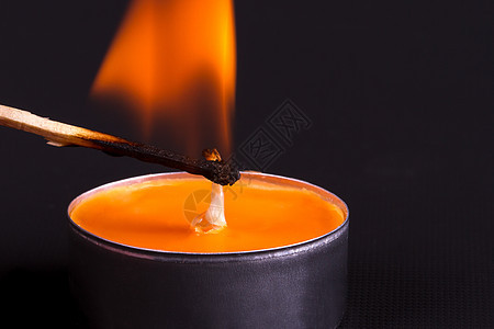 蜡烛危险燃烧影棚烛光橙子火焰图片