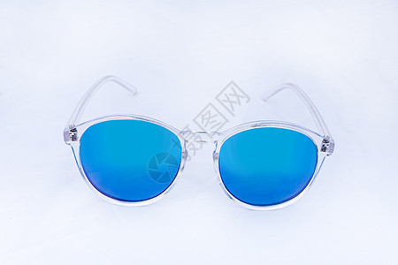白色上孤立的物体太阳镜紫色阳光镜片紫外线玻璃眼镜塑料晴天色调风镜图片