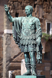 雕像奥古斯都 罗马 意大利大理石神经元帝国旅游雕塑领导者青铜旅行历史纪念碑图片