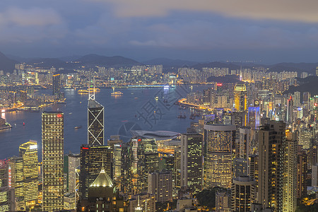 城市夜晚道路香港市经济日落建筑学市中心城市商业日出旅行旅游摩天大楼背景