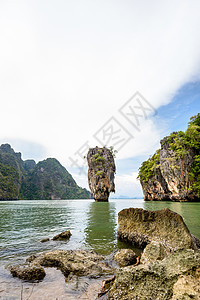 Cao Tapu或James Bond岛海岸石头闲暇异国热带风景情调旅游环境石灰石图片