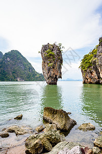 Cao Tapu或James Bond岛海岸旅行海滩热带群岛娱乐海洋画幅岩石石头图片