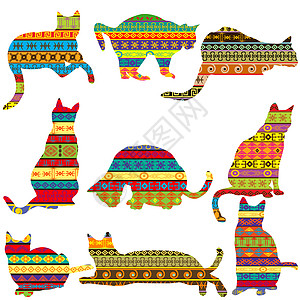 族裔装饰型猫图片