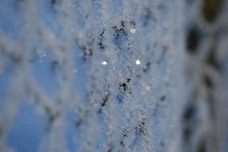 2号围栏上的雪图片