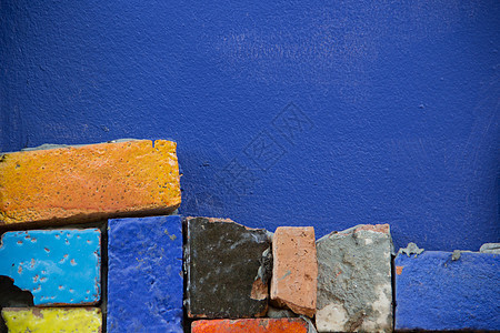 色彩多彩的马赛克正方形陶瓷地面石头艺术玻璃创造力制品建筑学图片