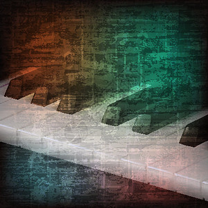 带钢琴的抽象后背音乐背景钥匙岩石爵士乐插图文化乐器绘画框架旋律床单图片