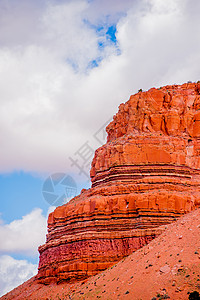 犹他州亚布拉卡纳布拉和锡安国家公园附近的地貌景观岩石土地编队山脉峡谷场景红色图片