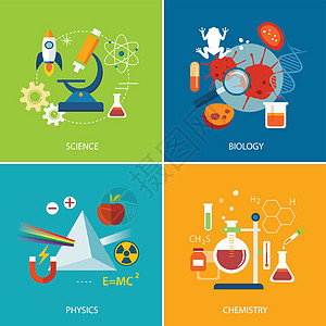 科学概念 物理学 化学 生物学设计等科学家公式教育显微镜研究实验室生活管子药店网站图片