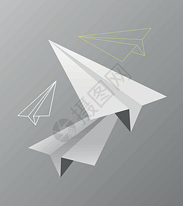 造纸飞机折纸玩具运输折叠绘画背景图片