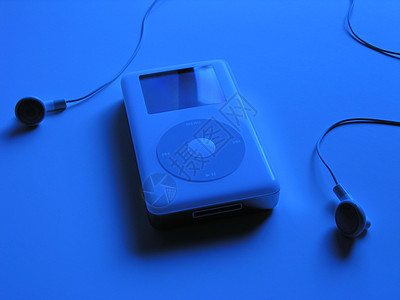 iPod MP3 音乐播放器和耳珠图片