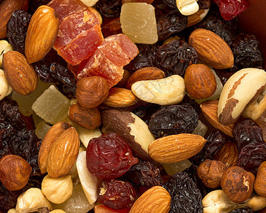 坚果和干果李子玉米蛴螬榛子腰果花生米棒子饮食食物葡萄干图片
