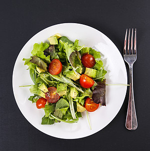 美味沙拉营养水果异国厨房叶子健康香料美食桌子餐厅图片