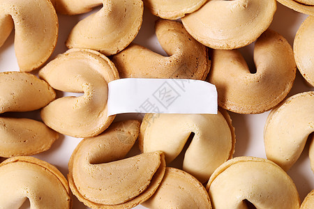 财富饼干食物白色八字预测面包餐厅运气文化预言智慧图片