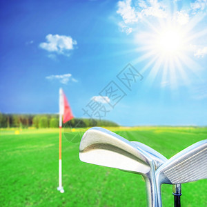 高尔夫游戏太阳球座天空日落运动球道专注力量司机控制图片