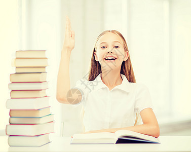 在校女生学生人数女孩子女学生学者班级女孩小学生课堂青少年微笑知识图片