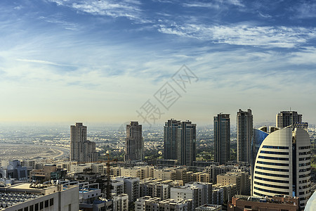 迪拜市中心建筑学街道购物中心城市旅游天际蓝色旅行场景酒店图片