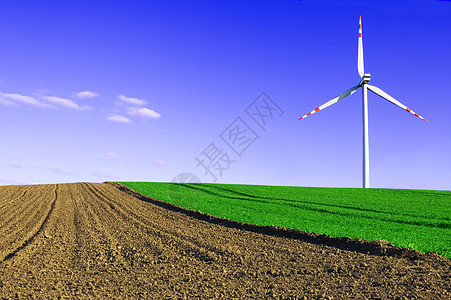 风车的概念形象太阳翅膀公用事业草地涡轮生态天空金属电气农场图片