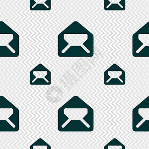 邮件 信封 字母图标符号 无缝模式 带有几何纹理 矢量写作互联网邀请函邮政邮票卡片文档蓝色标签电子邮件图片