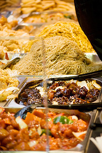 东方食物美食溪流午餐牛肉炙烤餐厅猪肉蔬菜烹饪市场图片