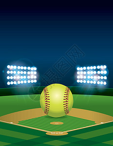 软体足球场的自动打垒球插图图片