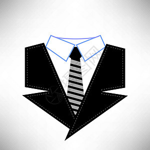 商业诉讼图标领带男人男性外套潮人人士衣服服务商务衣领图片