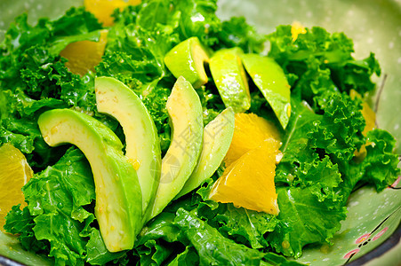新鲜鳄梨沙拉营养水果沙拉午餐美食食物减肥食品蔬菜盘子图片