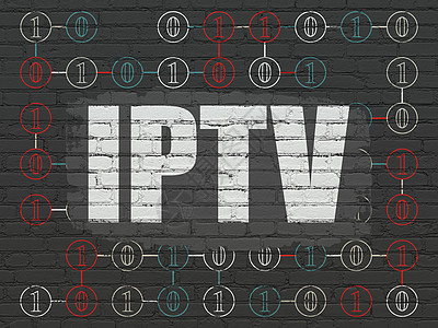 网络设计概念 关于墙壁背景的IPTV网站白色网络电视方案服务器网页黑色图表编程建筑图片