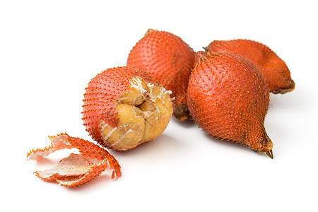 萨拉卡果种子红色水果健康饮食热带甜食图片
