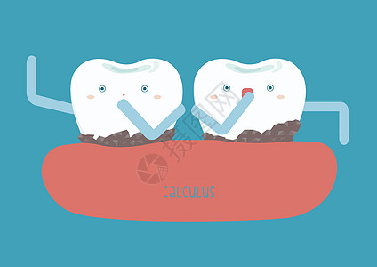 牙齿上的微积分会硬起来图片