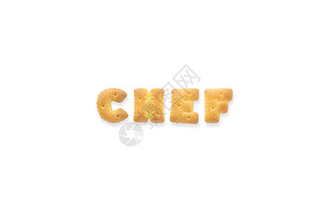字母CHEF 字母缩写 Cookie饼干背景图片
