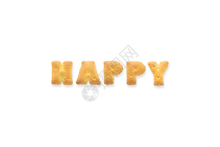 字母HAPPY 按字母顺序排列的饼干饼干饼干背景图片