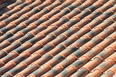 瓷砖模式建筑解雇橙子材料风化平板房子天气屋顶黏土图片