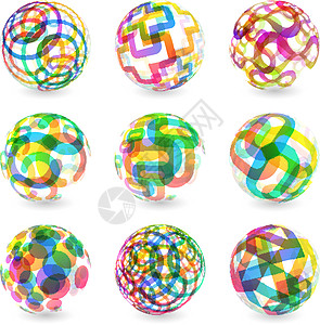 摘要插图圆形球体魔法光谱技术圆圈创造力网络全球互联网图片