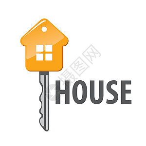 以窗体键形式显示的房屋矢量徽标图片