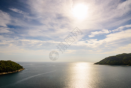 岛屿和安达曼海阳光热带海滩支撑海洋海岸线蓝色天空公园反射图片