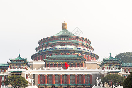 重庆万人大会堂建筑建筑学城市红色文化大厅古董艺术纪念碑图片