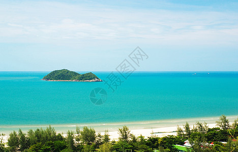 美丽大自然天堂海景蓝色海浪海滩支撑假期风景太阳海洋图片