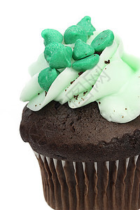 绿杯蛋糕美食生日垃圾杯子食物育肥糕点小雨甜点面包图片