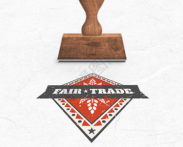 木印章的复合图象广告贸易数字计算机木头邮票绘图横幅徽章背景图片