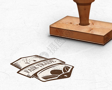 木印章的复合图象广告计算机邮票贸易横幅数字绘图徽章背景图片