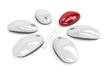 红色计算机鼠标钥匙光学车轮电脑激光光标老鼠技术按钮塑料图片